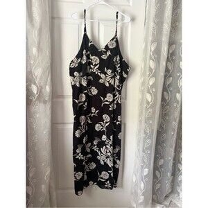 Ulla Popken Floral strap Midi Dress A line fit 100-% cotton plus size 20/22